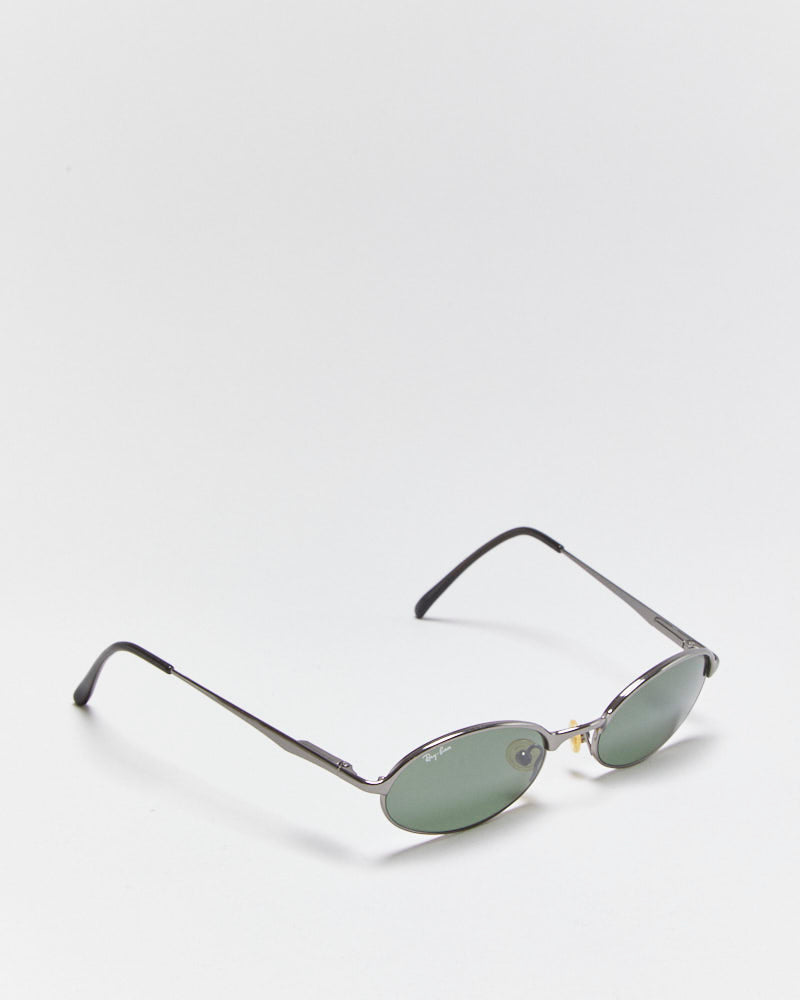 Vintage Ray-Ban Gunmetal Polarised Oval Sunglasses