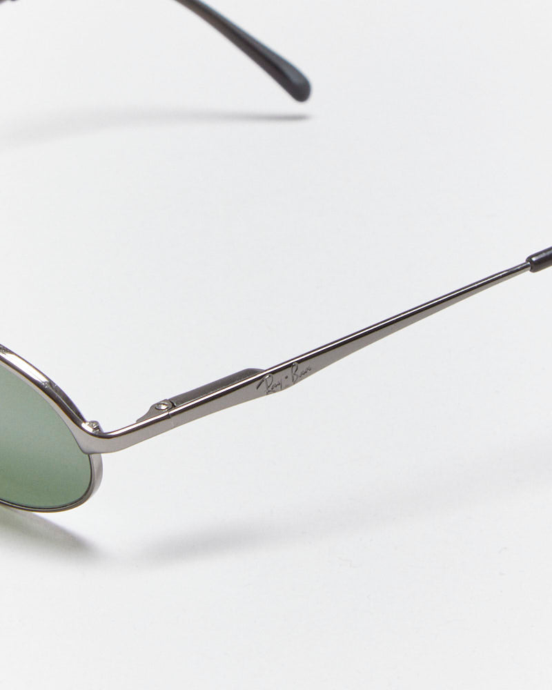 Vintage Ray-Ban Gunmetal Polarised Oval Sunglasses