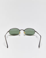 Vintage Ray-Ban Gunmetal Polarised Oval Sunglasses