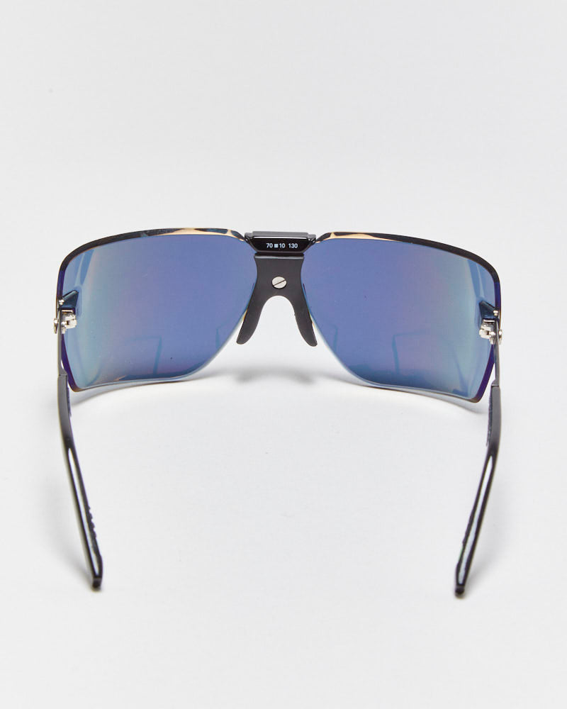 Vintage Gargoyles Black Ice Mirrored Terminator Sunglasses