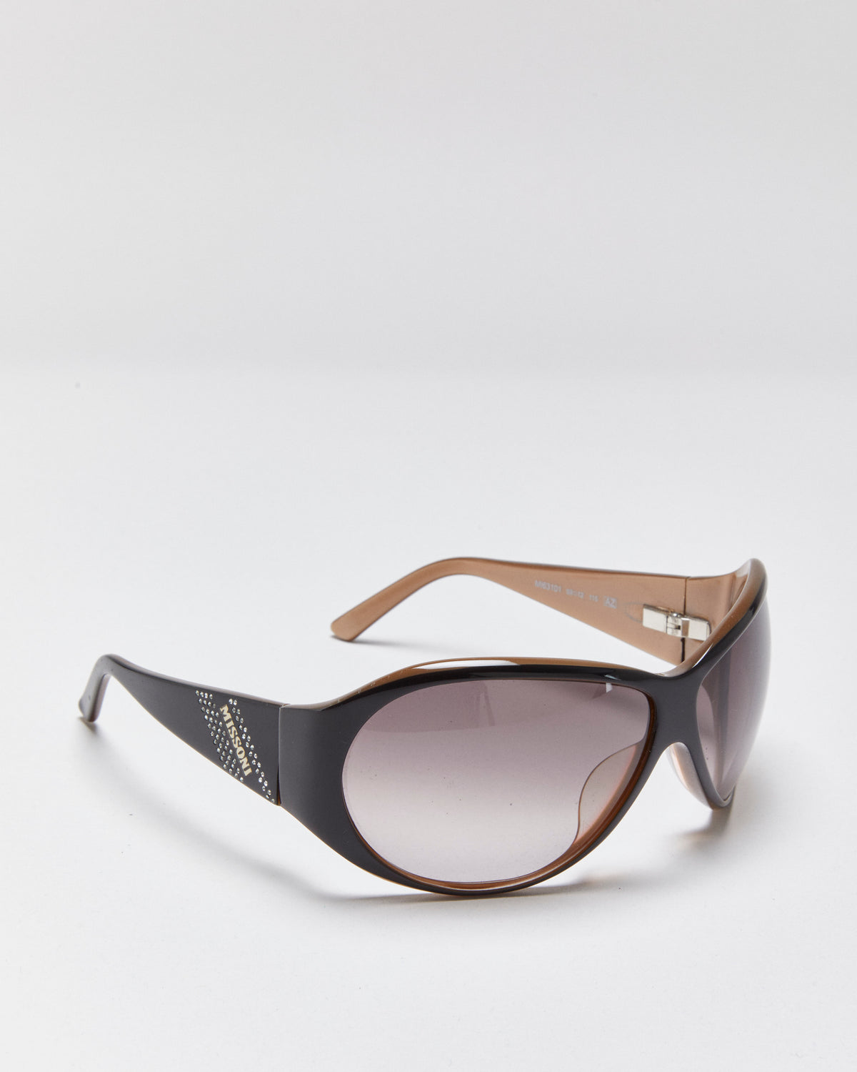 Vintage Y2K 00s Missoni Round Wrap Sunglasses