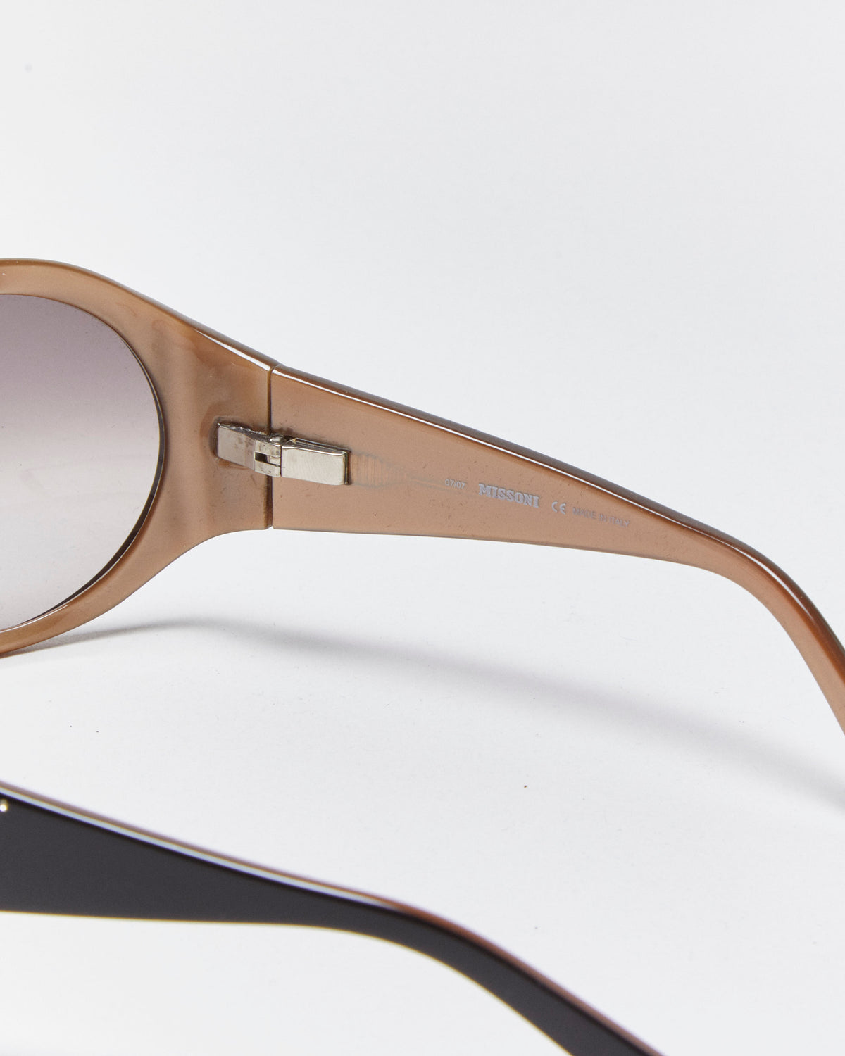 Vintage Y2K 00s Missoni Round Wrap Sunglasses