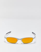 Vintage Oakley 05 11-363 Matte Silver Polarized Sunglasses
