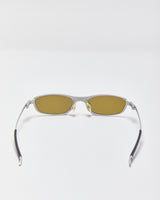 Vintage Oakley 05 11-363 Matte Silver Polarized Sunglasses