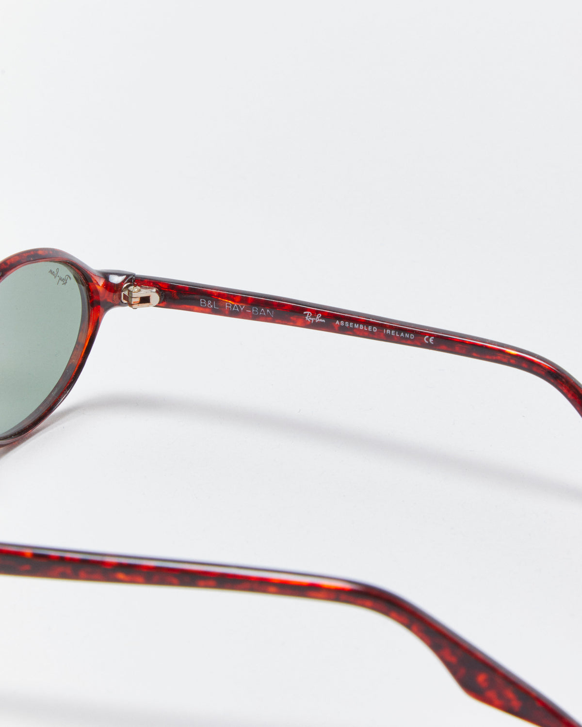 Vintage 1990s Ray Ban Sidestreet Cherry Tortoise Oval Sunglasses