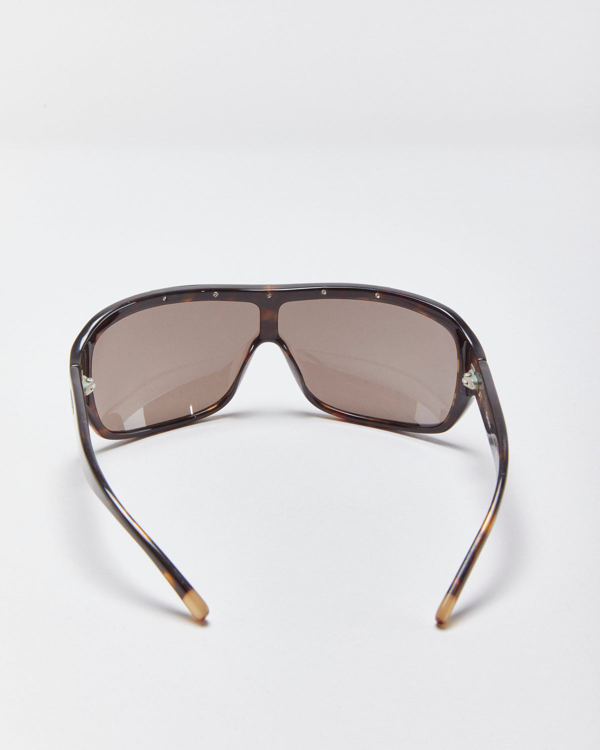 Vintage Y2K 00s DKNY Tortoise Shell Wrap Sunglasses