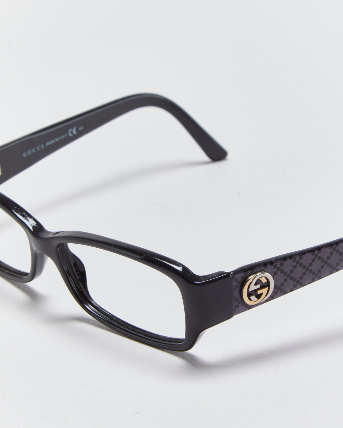 Vintage Y2K 00s Gucci Slim Rectangle Glasses Frames