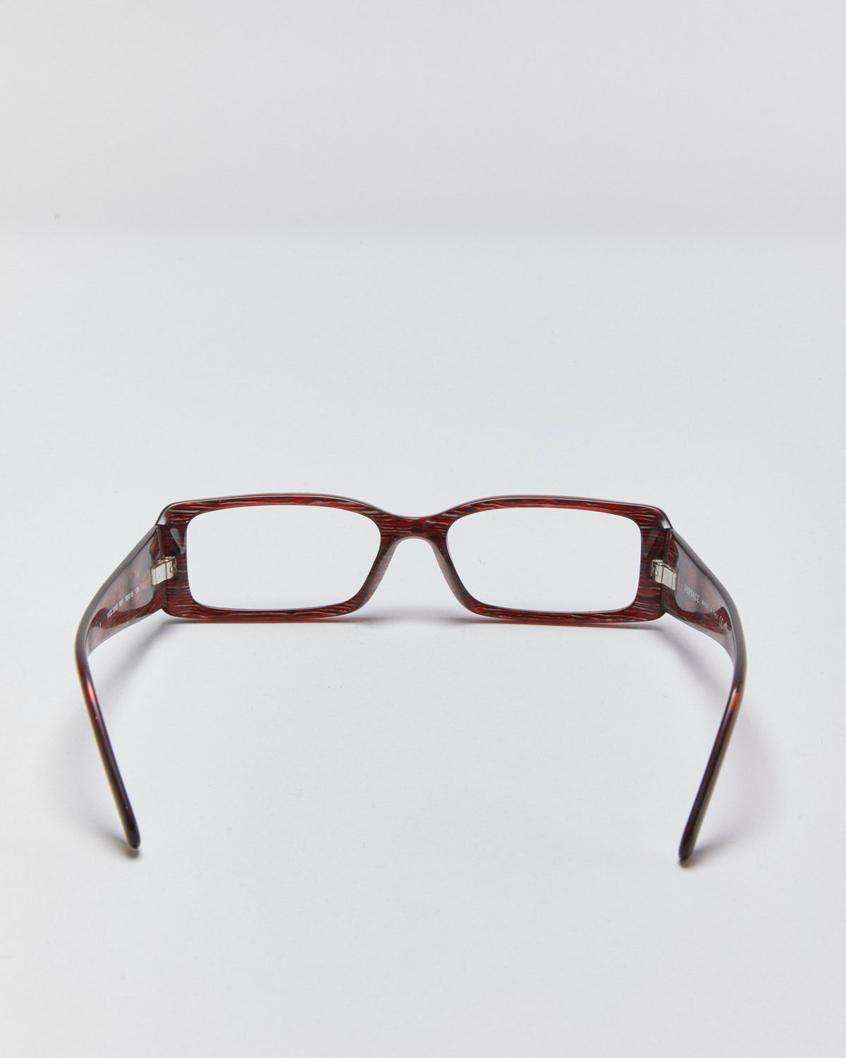 Vintage Y2K 00s Versace Patterned Slim Rectangle Glasses Frames
