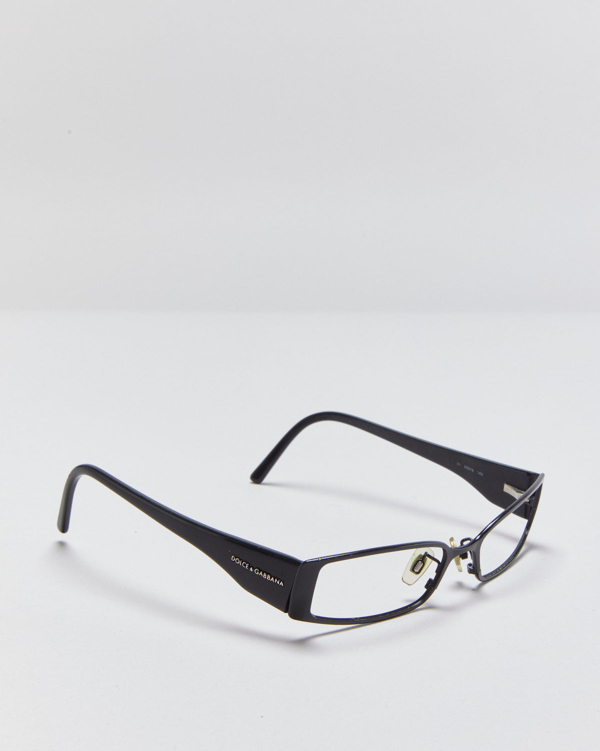 Vintage Y2K 00s Dolce &amp; Gabbana Slim Rectangle Glasses Frames