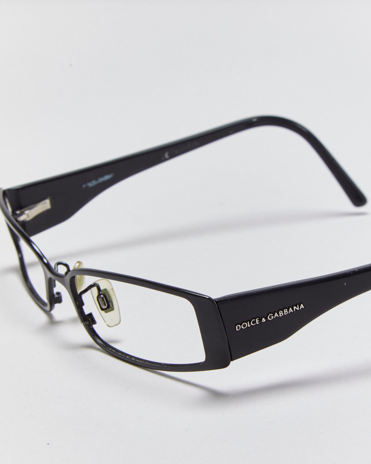 Vintage Y2K 00s Dolce &amp; Gabbana Slim Rectangle Glasses Frames