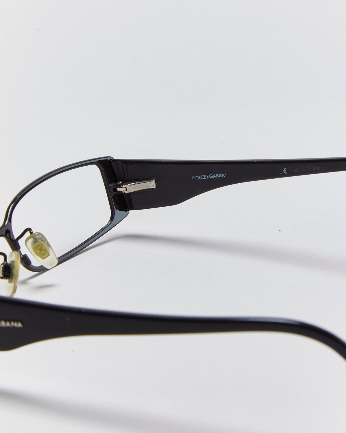 Vintage Y2K 00s Dolce &amp; Gabbana Slim Rectangle Glasses Frames