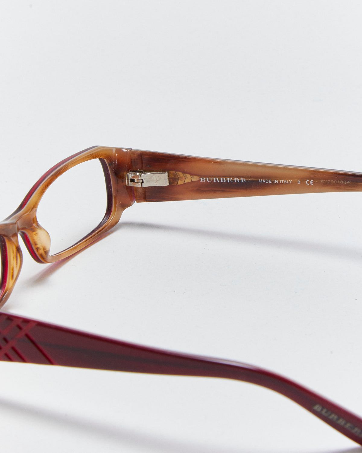 Vintage Y2K 00s Burberry Slim Rectangle Glasses Frames