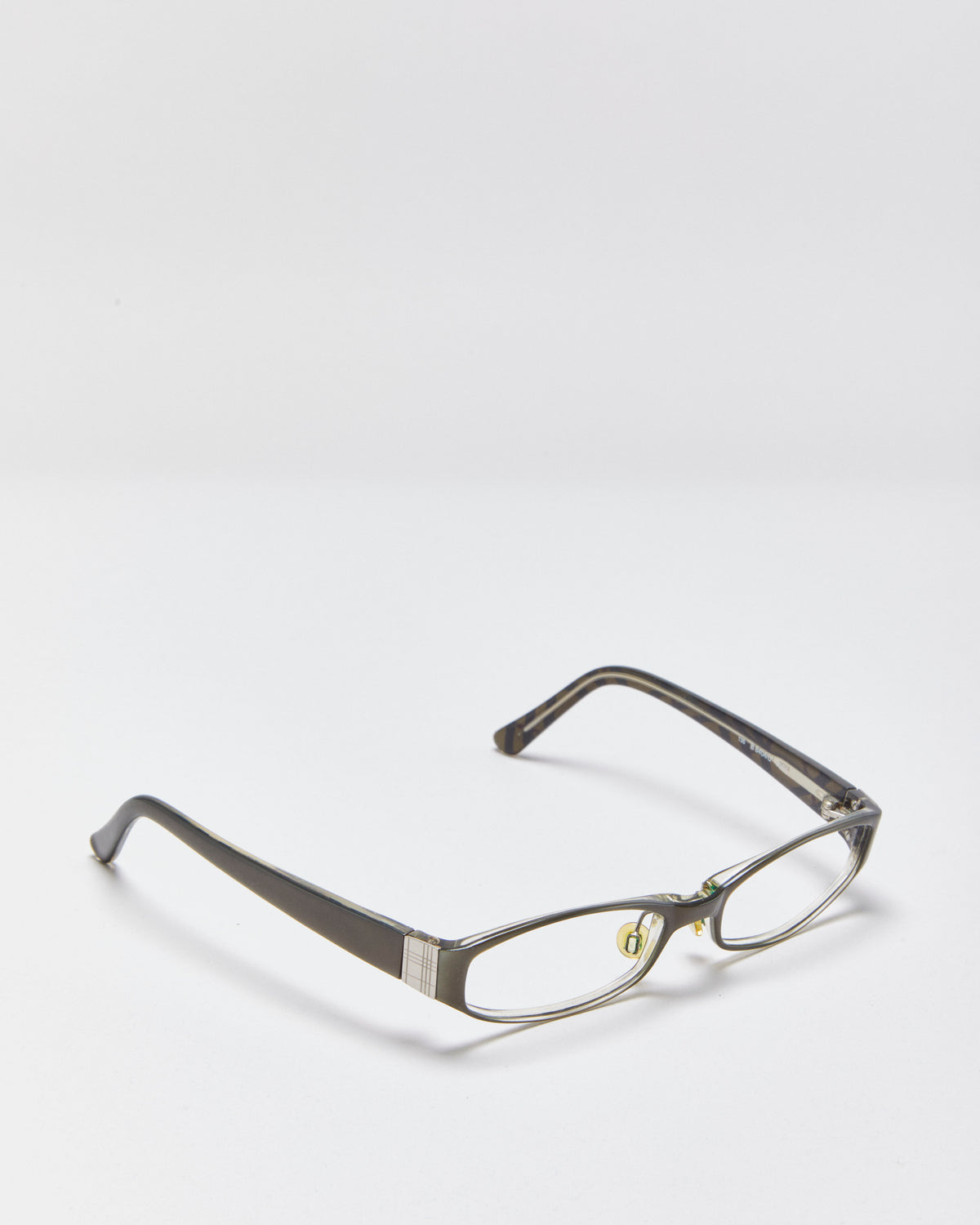 Vintage Y2K 00s Burberry Slim Diamond Glasses Frames