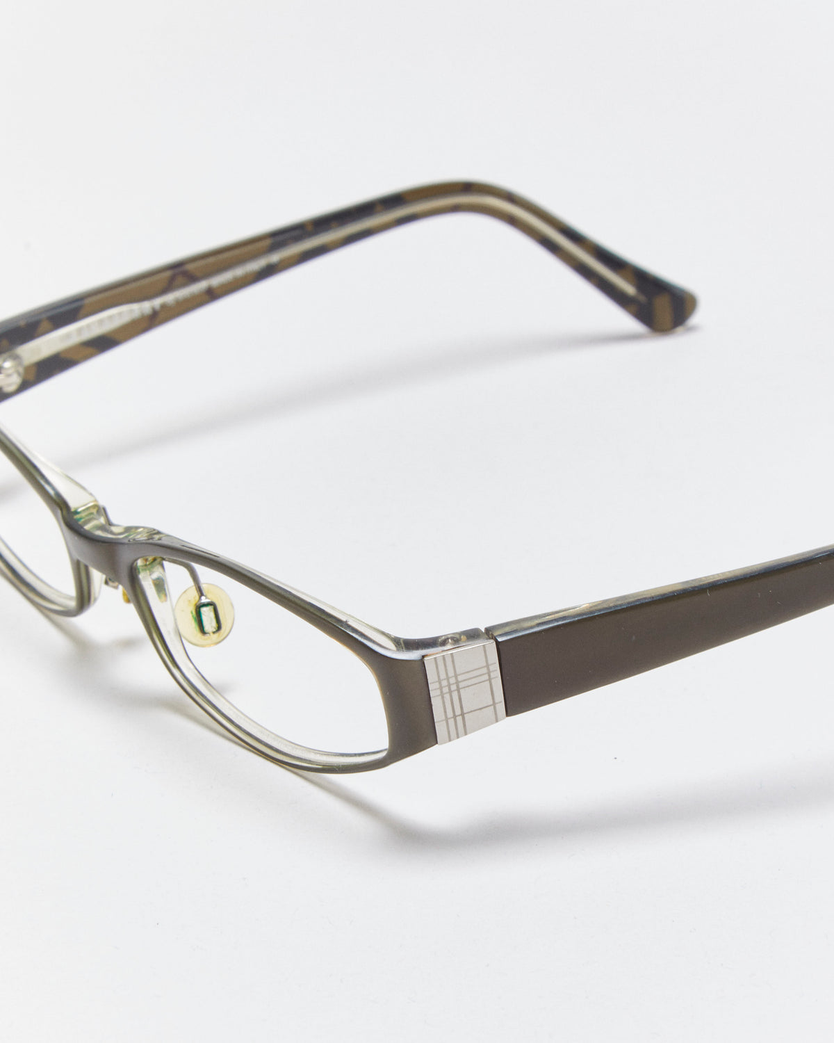 Vintage Y2K 00s Burberry Slim Diamond Glasses Frames
