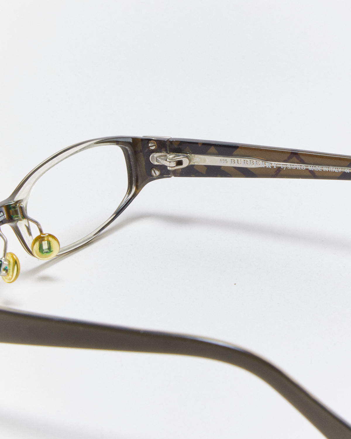 Vintage Y2K 00s Burberry Slim Diamond Glasses Frames