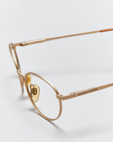Vintage 1990s Giorgio Armani 222 703 Round Metal Glasses Frames