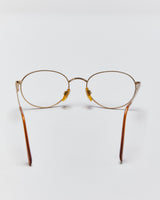 Vintage 1990s Giorgio Armani 222 703 Round Metal Glasses Frames