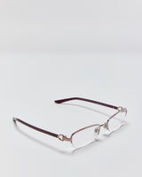 Vintage Y2K 00s Ralph Lauren Half Rim Slim Rectangle Glasses Frames