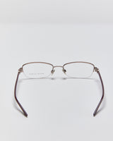 Vintage Y2K 00s Ralph Lauren Half Rim Slim Rectangle Glasses Frames