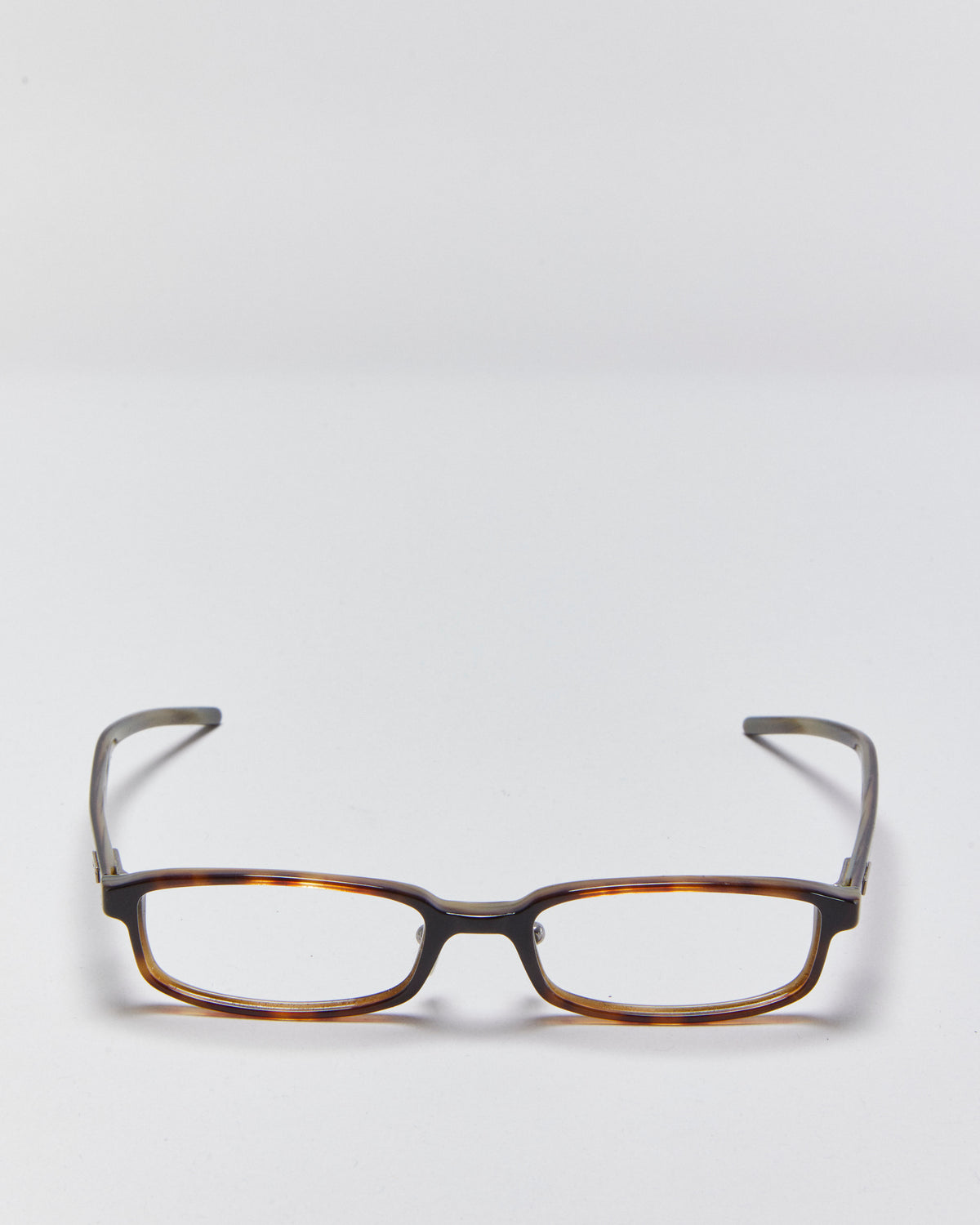 Vintage Y2K 00s Gucci Tortoise Shell Slim Rectangle Glasses Frames