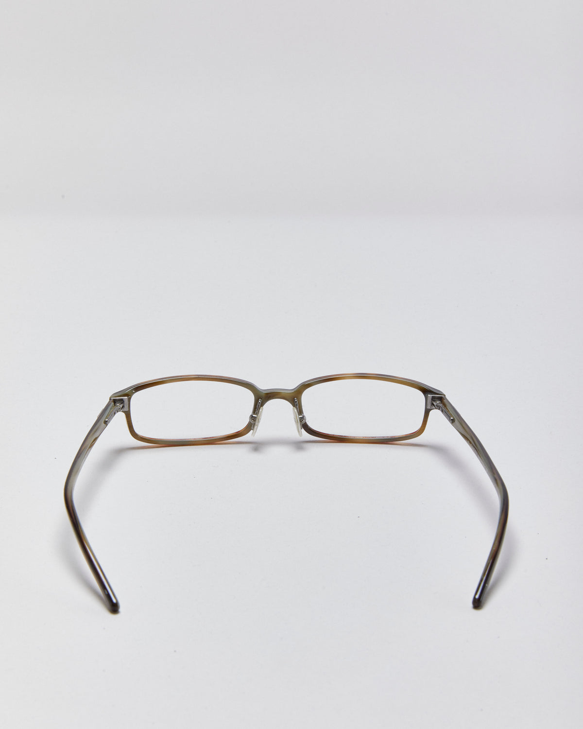 Vintage Y2K 00s Gucci Tortoise Shell Slim Rectangle Glasses Frames