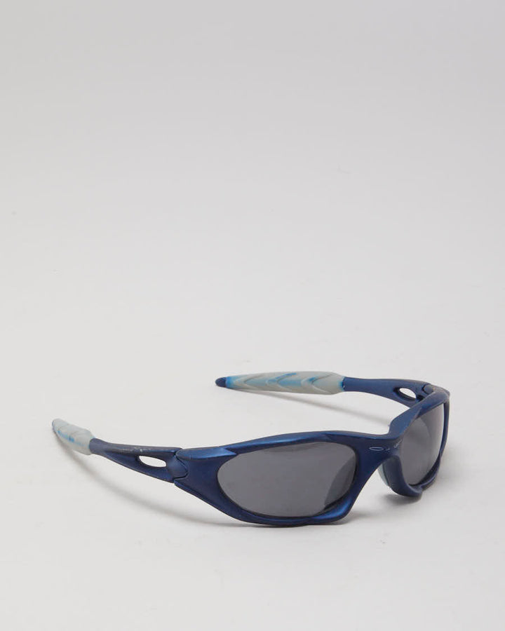 Y2k 00s oakley occhiali da sole blu o/s - Main Image