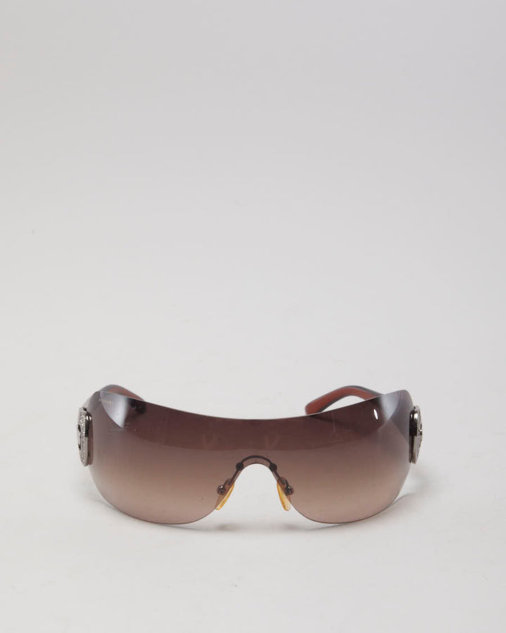 Y2K 00s Bvlgari Pink Rimless Sunglasses - O/S