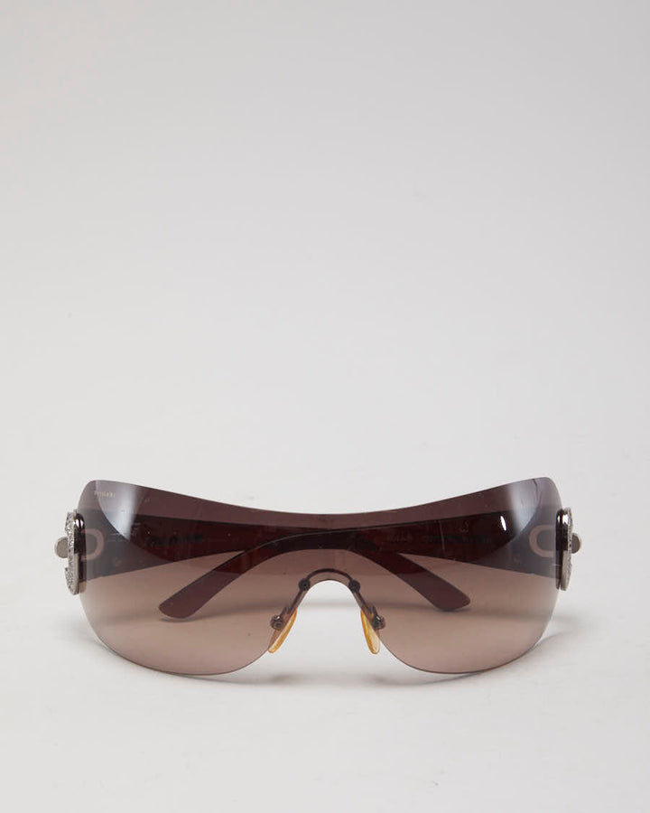 Y2K 00s Bvlgari Pink Rimless Sunglasses - O/S