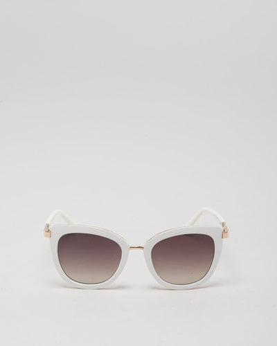 Guess White Cat Eye Sunglasses - O/S