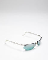 Vintage Moschino Small Frame Blue Lenses Sunglasses