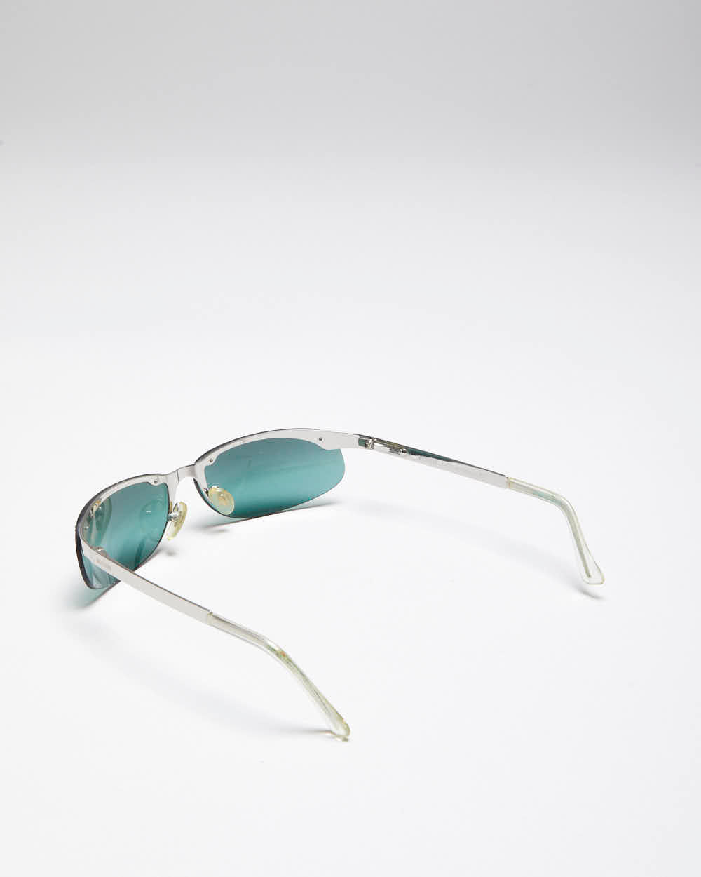 Vintage Moschino Small Frame Blue Lenses Sunglasses