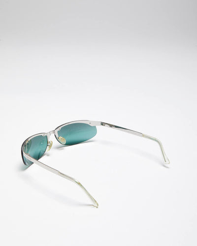 Vintage Moschino Small Frame Blue Lenses Sunglasses