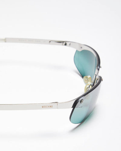 Vintage Moschino Small Frame Blue Lenses Sunglasses
