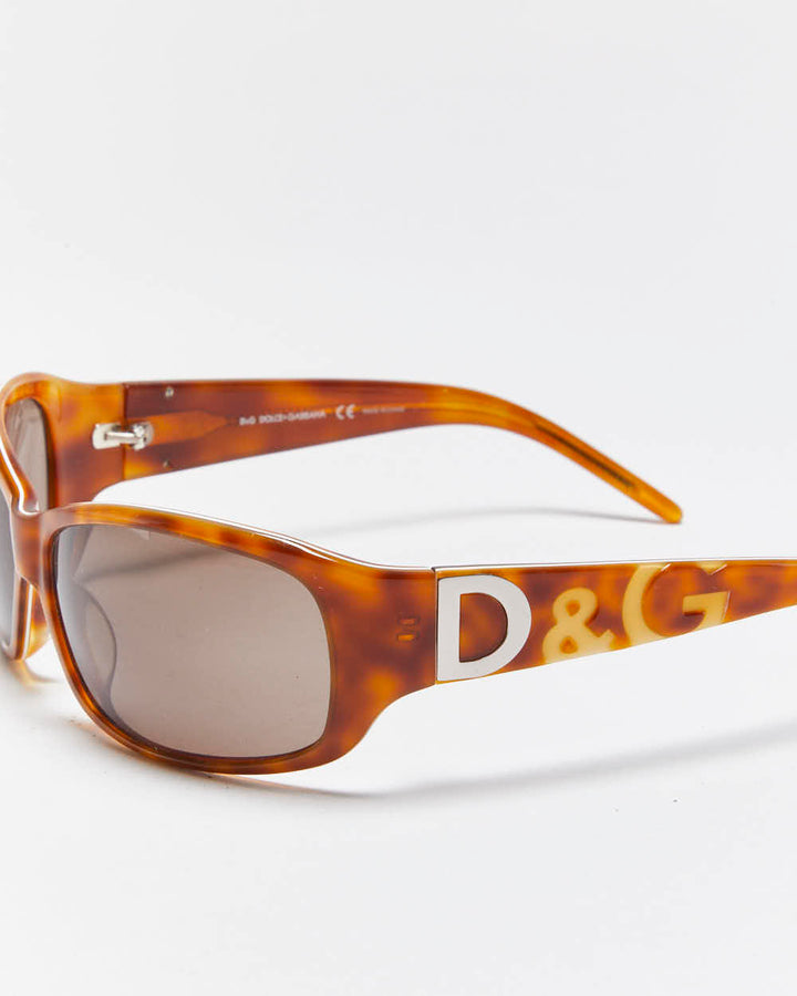 Vintage Y2k 00s Dolce & Gabbana Tortoise Shell Sunglasses