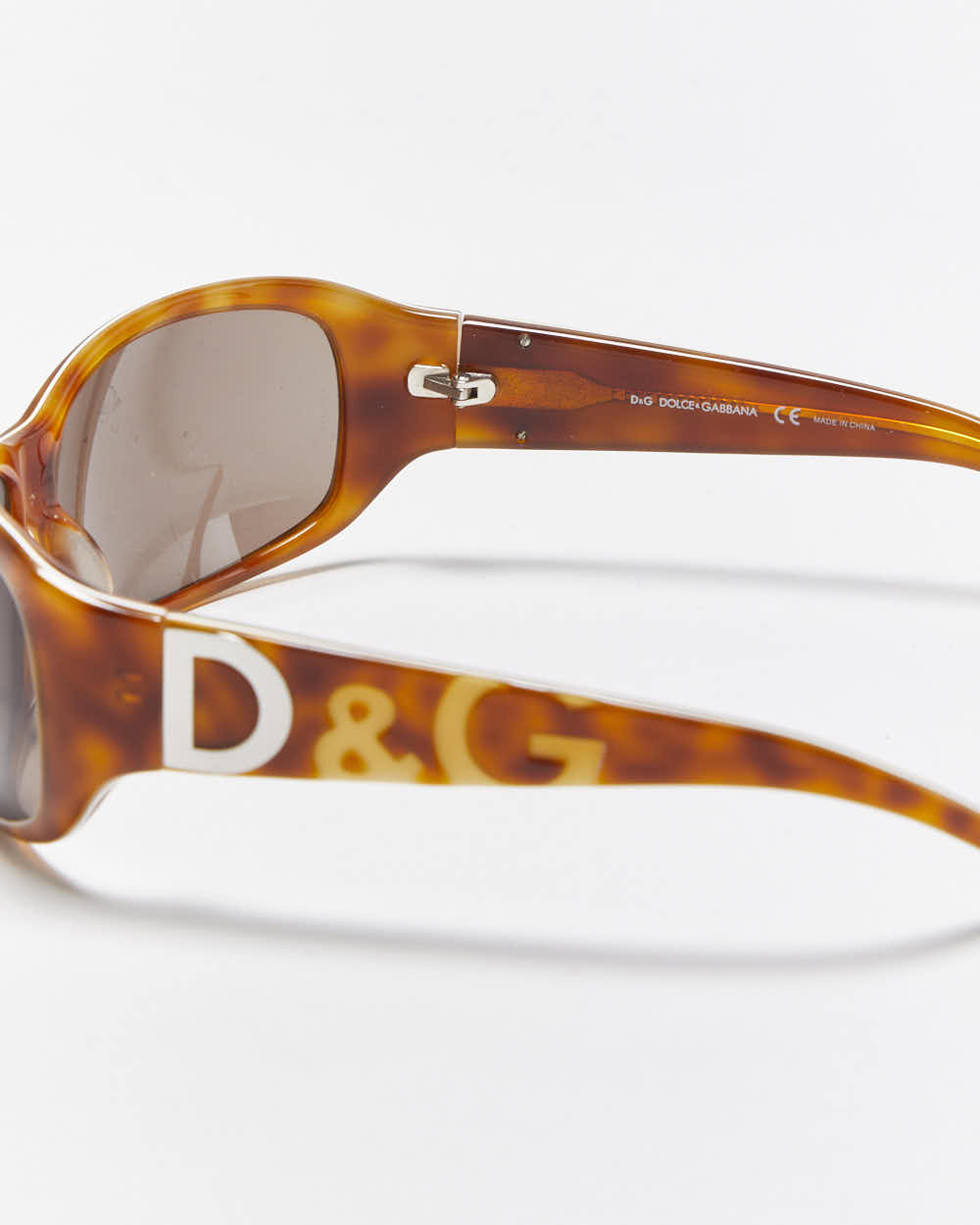 Vintage Y2k 00s Dolce &amp; Gabbana Tortoise Shell Sunglasses