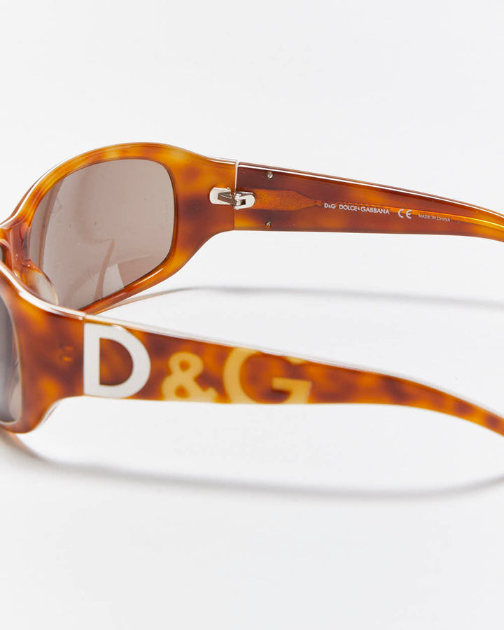 Vintage Y2k 00s Dolce & Gabbana Tortoise Shell Sunglasses