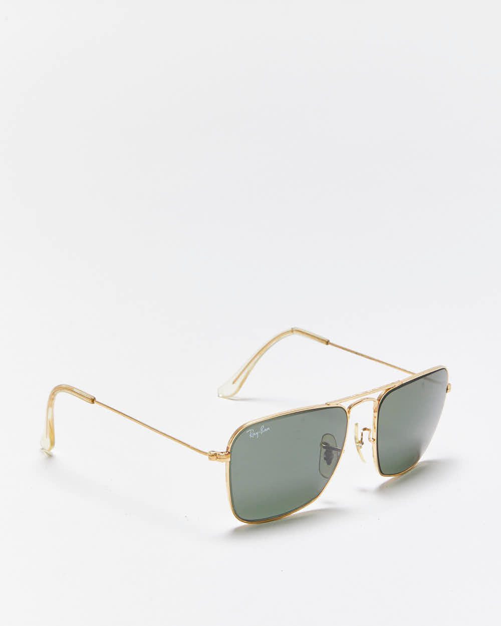 Vintage 1980s Ray Ban Bausch &amp; Lamb Caravan Aviator Sunglasses