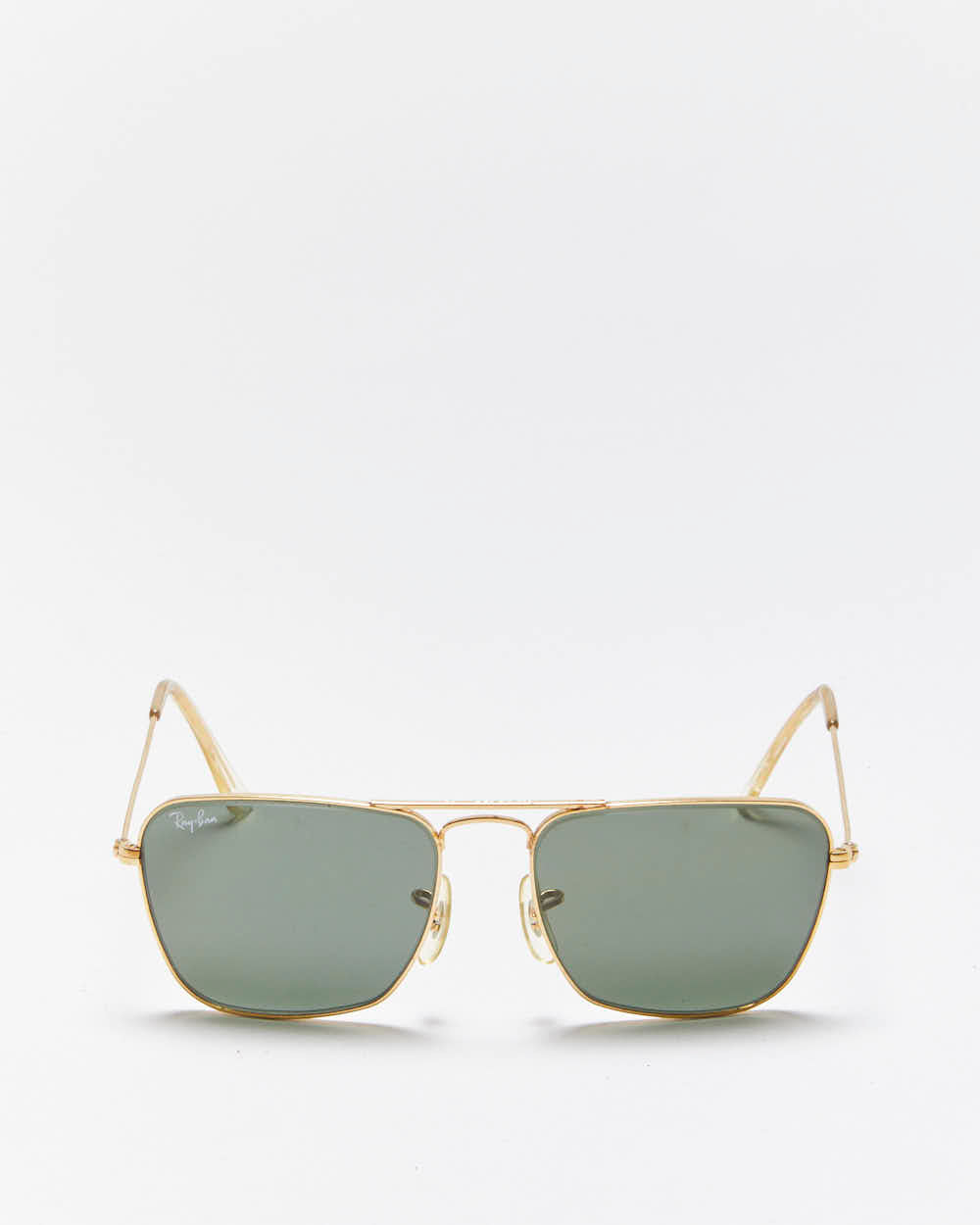 Vintage 1980s Ray Ban Bausch &amp; Lamb Caravan Aviator Sunglasses