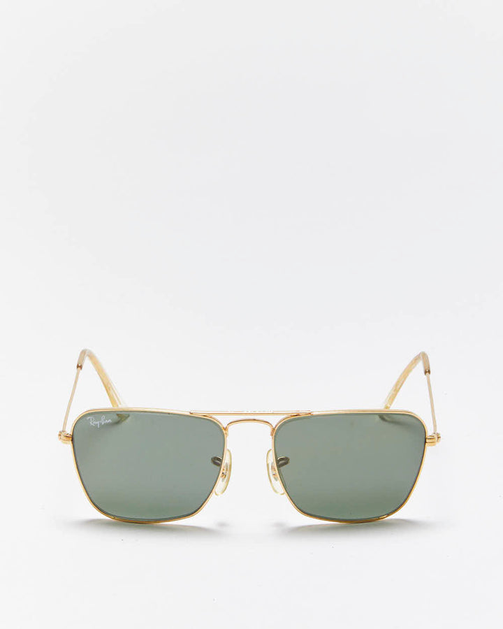 Vintage 1980s Ray Ban Bausch & Lamb Caravan Aviator Sunglasses