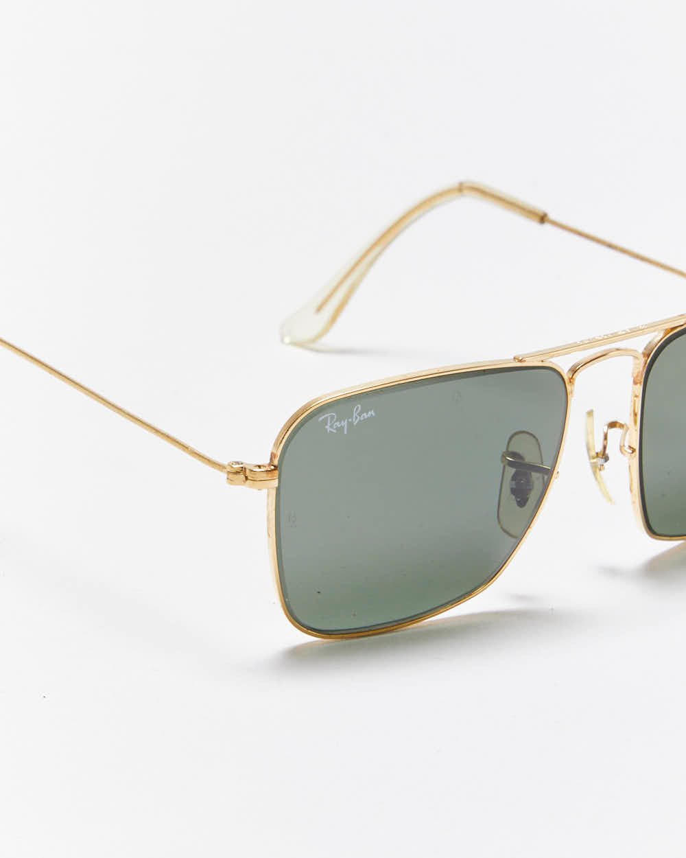 Vintage 1980s Ray Ban Bausch &amp; Lamb Caravan Aviator Sunglasses