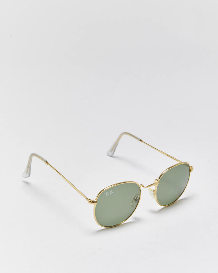 Vintage Ray-Ban Round Metal Arista Gold Sunglasses