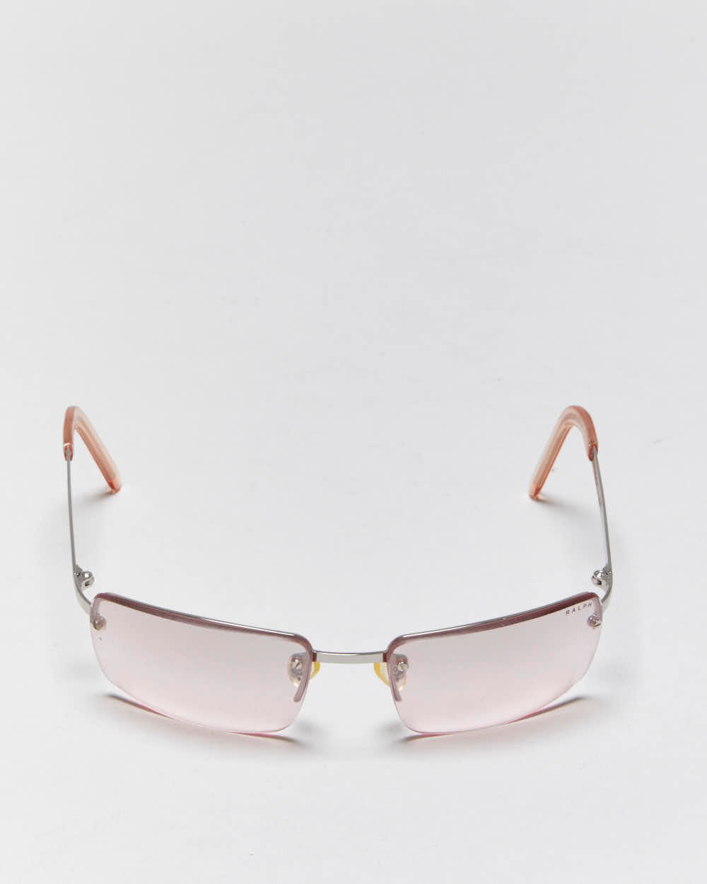 Vintage Y2k 2000s Ralph Lauren Pink Tint Wrap Sunglasses