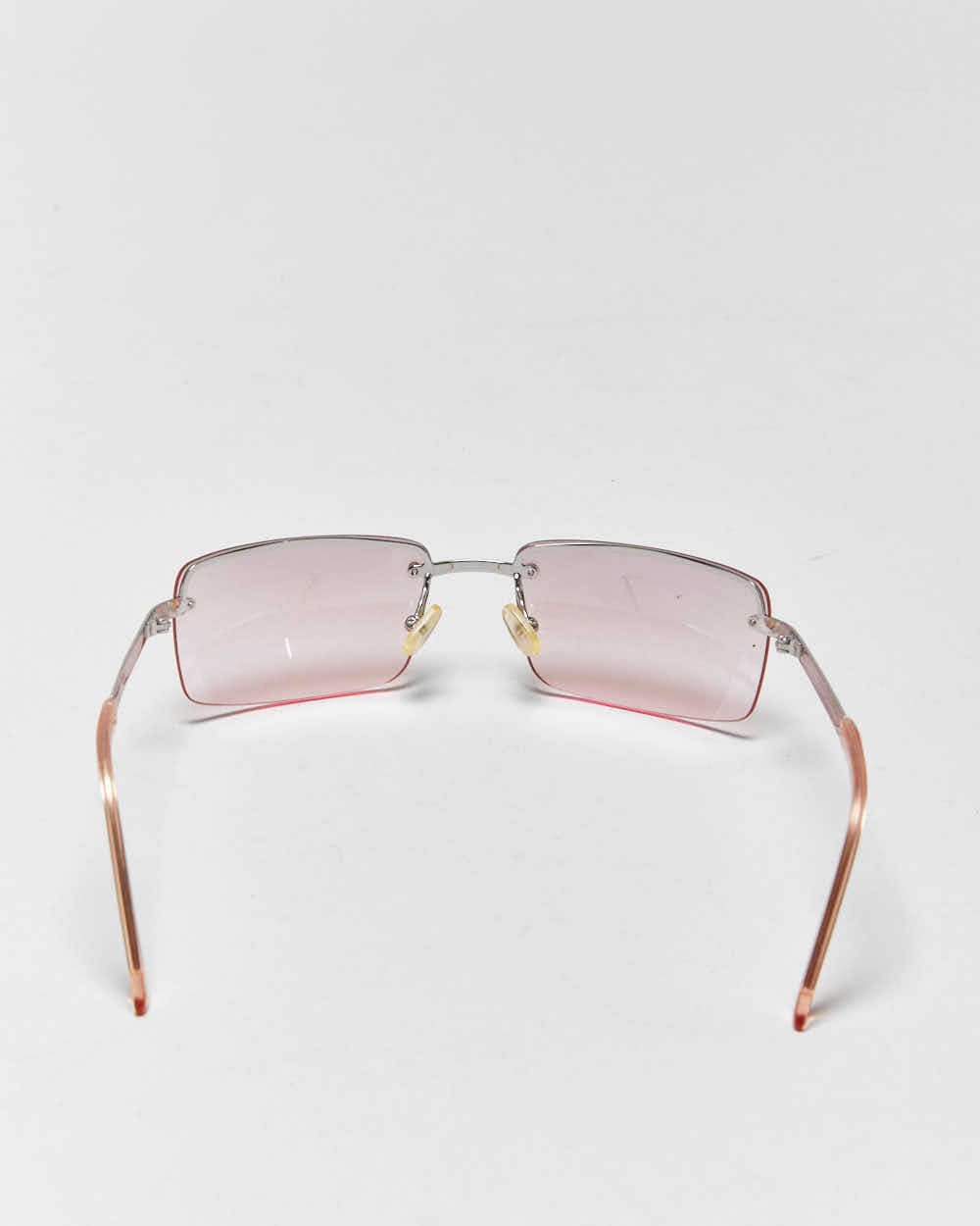 Vintage Y2k 2000s Ralph Lauren Pink Tint Wrap Sunglasses