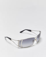 Vintage Y2k 2000s Versace Rhinestone Wrap Sunglasses