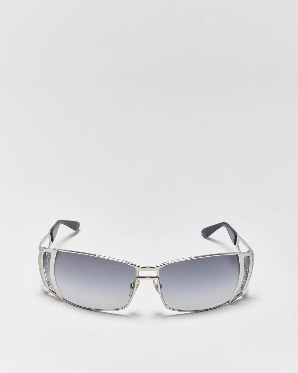 Vintage Y2k 2000s Versace Rhinestone Wrap Sunglasses