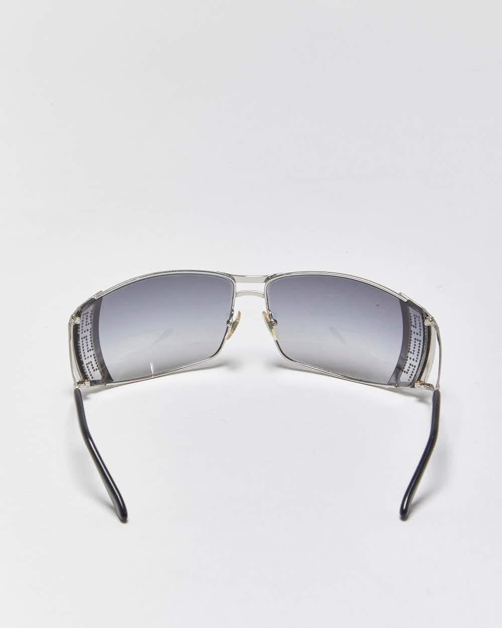 Vintage Y2k 2000s Versace Rhinestone Wrap Sunglasses