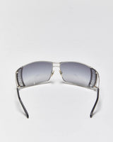 Vintage Y2k 2000s Versace Rhinestone Wrap Sunglasses