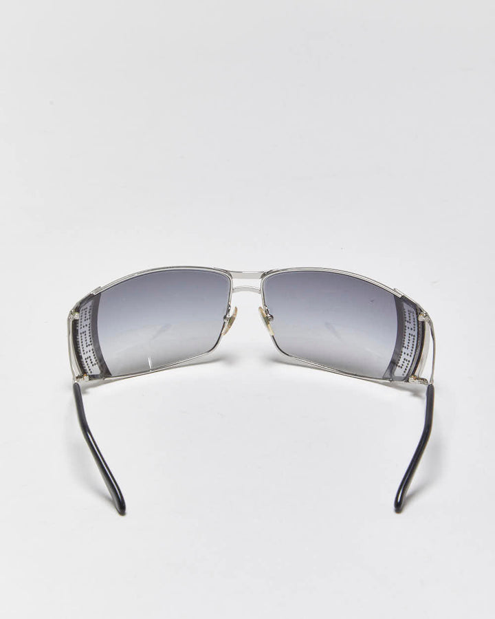 Vintage Y2k 2000s Versace Rhinestone Wrap Sunglasses