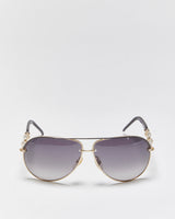 Vintage Y2k 2000s Gucci Rhinestone Chain Link Aviator Sunglasses