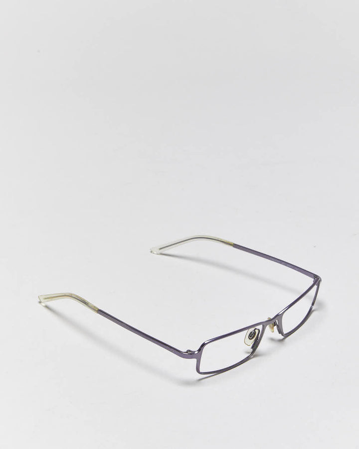 Vintage Y2k 2000s Dolce & Gabbana Purple Skinny Glasses Frames